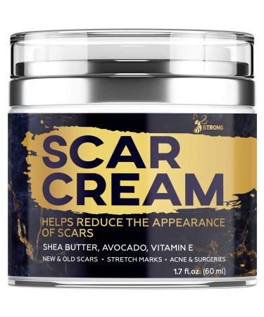 Scar Removal Cream for Surgical and Acne Scars, Cuts, Burns - Natural Stretch Mark Removal Cream - Helps with Old and New Scars - Supports Skin Renewal - Scar Cream for Women and Men, All Skin Types