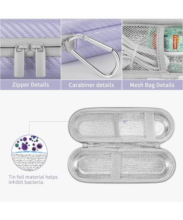 Yinke Electric Toothbrush Travel Case for Philips Sonicare & Braun Oral-B - Protective Hard Cover Portable Storage Bag (Purple) - Buy Online on GoSupps.com