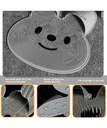 Foot Scrubber Mat with Non-Slip Suction Cups Silicone Foot Scrubber in Shower Hands-Free Foot Cleaner for Shower Cute Rabbit Shape Foot Washer - Buy Online on GoSupps.com