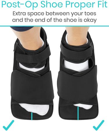 Vive Post Op Shoe - Lightweight Medical Walking Boot with Adjustable Strap | Orthopedic Recovery Cast Shoe for Foot Surgery | Medium Size - Buy Online on GoSupps.com