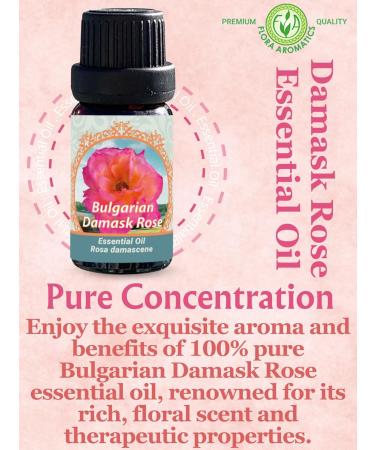 Bulgarian Damask Rose Essential Oil - 100% Pure Therapeutic Grade - Undiluted Natural 10ml | Buy Online International Shipping - Buy Online on GoSupps.com