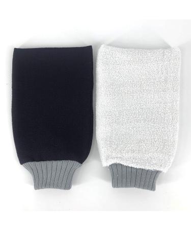 Exfoliating Bath Mitt Gloves for Men & Women | Double-Sided Skin Exfoliation | Remove Dry Skin | 9.4x5.1 Inch Red Rubbing Towel - Buy Online on GoSupps.com
