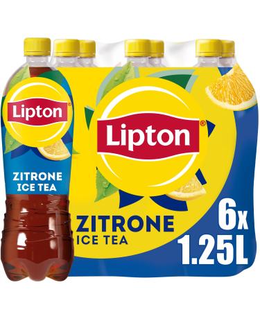 LIPTON ICE TEA Lemon iced tea with lemon flavor DISPOSABLE (6 x 1.25 l) New version New version