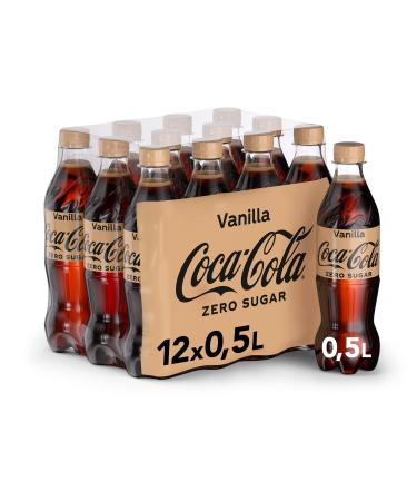 Coca -Cola Zero Sugar Vanilla - sparkling caffeinated drink with original vanilla taste - without sugar - bottles (12 x 500 ml)