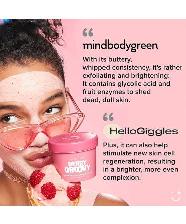 I Dew Care Berry Groovy Brightening Glycolic Mask 3.52 oz - Radiant Skin - Buy Online on GoSupps.com