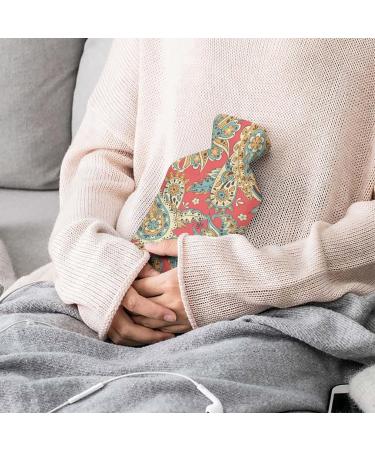 Paisley Pattern Hot Water Bottle - Rubber Bag for Pain Relief Cramps & Cold Therapy - International Shipping Available - Buy Online on GoSupps.com