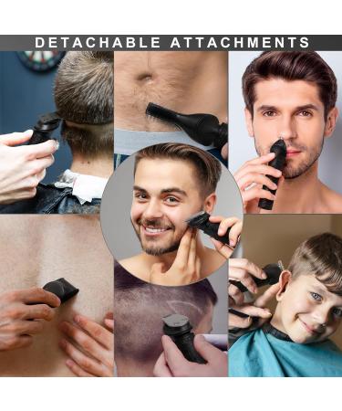 Scttomon Beard Trimmer for Men - Professional 7 in 1 Grooming Kit, T-Blade Trimmer, Electric Shaver, Nose & Body Trimmer - Cordless Black - Buy Online on GoSupps.com