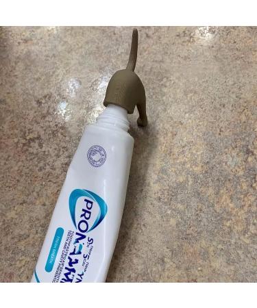 Pooping Dog Butt Toothpaste Topper Dog Pooping Toothpaste Cap Funny Creative Toothpaste Topper for Any Dog Lover (2pcs-Black) (2pcs-Brown) - Buy Online on GoSupps.com