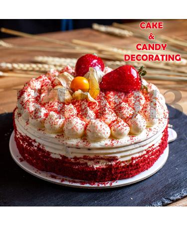 Lux Life Edible Glitter - Food Grade Edible Glitter Dust - Edible Dust Sprinkles for Cake Decorating  Cupcakes  Cake Pops  Drinks and Desserts - Edible Dusting Powder Adds Bright and Glittery Sheen (Orange) - Buy Online on GoSupps.com