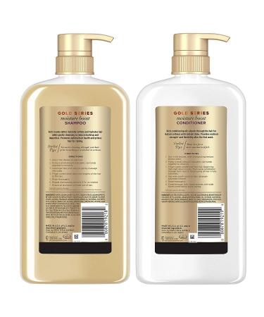 Pantene Gold Series Argan Oil Shampoo & Conditioner Set - 29.2 Oz Each - Buy Online on GoSupps.com