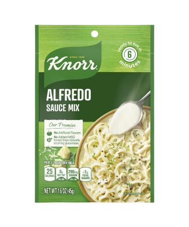 Knorr Sauce Mix Creamy Pasta Sauce For Simple Meals and Sides Alfredo Sauce No Artificial Flavors, No Added MSG 1.6 oz