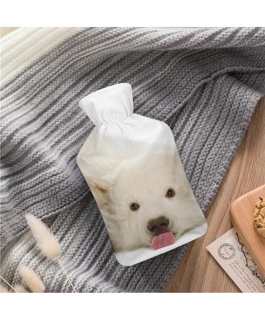 Cute Polar Bear Hot Water Bottle with Plush Cover | Warmer for Adults & Children | 26.5x15.3cm - International Shipping Available - Buy Online on GoSupps.com