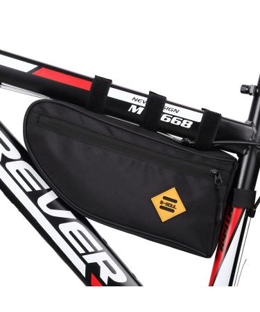 WMAWJBT Bicycle Beam Bag Frame Bag, Bike Rack Storage BagWaterproof Bicycle Triangle BagAccessory BagRoad Bike Mountain Bike Accessories (XL)