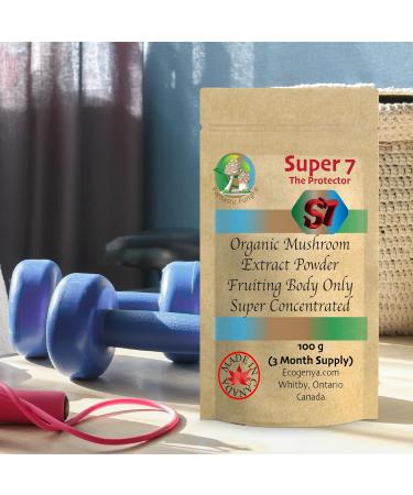 Super 7 mushroom extract powder - Fantastic Fungi -250 grams-Lion's Mane Reishi Turkey Tail Cordyceps Shiitake Chaga and Maitake - Value Pack (250 Grams) 250 g (Pack of 1) - Buy Online on GoSupps.com