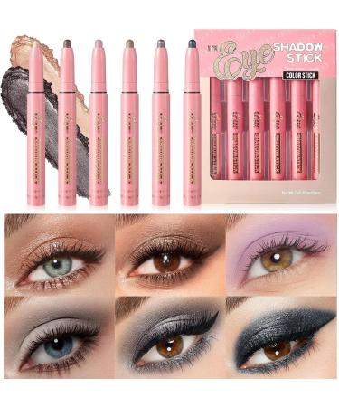 Eyeshadow Stick Creamy Matte Shiny Eyeshadow Pencil Easy to Apply Highlighting Eyeshadow Pencil for Women Girls Daughter Colleagues Friends - Buy Online on GoSupps.com