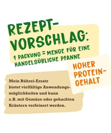 Biovegan My Scrambled Eggs - Gluten-Free & Vegan Herbal Egg Replacement from Chickpeas | 15 x 50g Packs - Buy Online on GoSupps.com