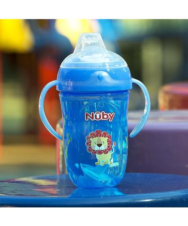 Nuby 2 Pack 360 2 Handle Cup 9oz BPA Free - Blue Lion & Red Monkey - Buy Online on GoSupps.com