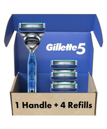 Gillette5 Men's Razor Handle + 4 Refills