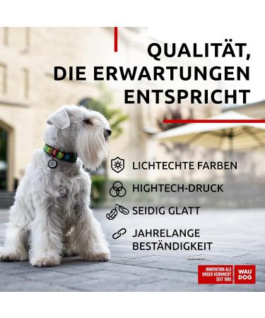 Buy Waudog Adjustable Nylon Dog Collar | Big Medium & Small Dogs | Eco-Friendly Avocado Design 24-40 cm Length - Buy Online on GoSupps.com