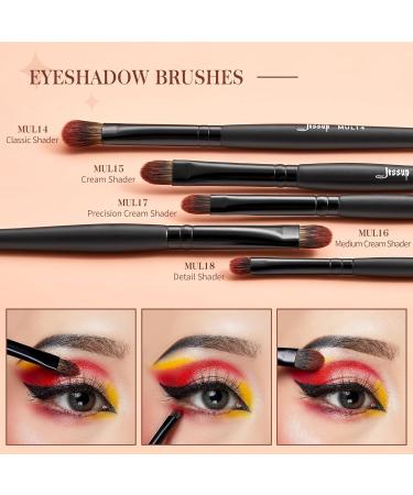 Jessup 16-Piece Makeup Brush Set - Best Eye Shadow & Cosmetic Brushes | Synthetic Hair - International Shipping - Buy Online on GoSupps.com