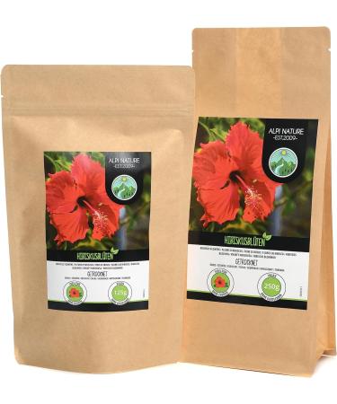 Hibiscus flower tea (250g) whole hibiscus flowers hibiscus flower tea gently dried 100% pure and natural 250 GR - Buy Online on GoSupps.com