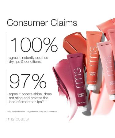 RMS Beauty Liplights Cream Lip Gloss | Hydrating Lip Plumper & Tinted Lip Balm with Jojoba Oil - International Shipping Available - Buy Online on GoSupps.com