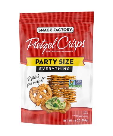 Snack Factory Pretzel Crisps Everything Large Party Size 14 Oz - 1 Pack - Buy Online on GoSupps.com