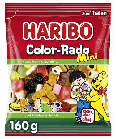 HARIBO Candy Haribo | Haribo Color-Rado Minis | Haribo Dragees | Haribo Sweets | 160g Total
