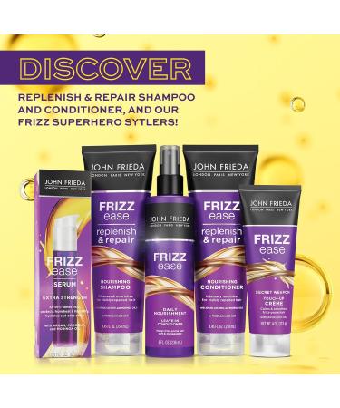 John Frieda Anti-Frizz Conditioner - Replenish & Repair with Argan & Coconut Oil Paraben Free Cruelty Free 8.45 Oz - Perfect for Dry & Frizzy Hair - Buy Online on GoSupps.com