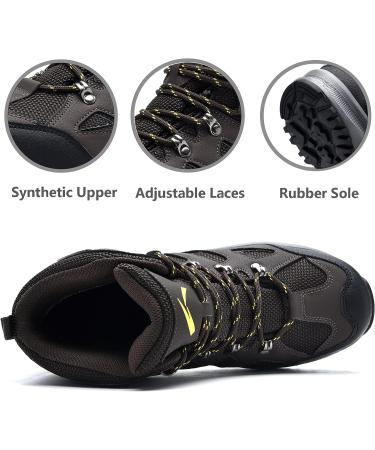 UPSOLO Men's Brown Hiking Boots - Size 8 - Buy Online on GoSupps.com