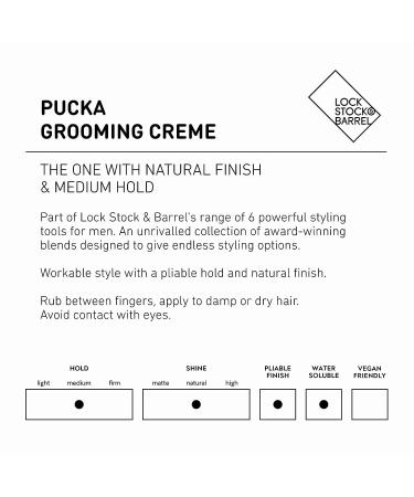 Lock Stock & Barrel Pucka Grooming Creme for Men 100g - 3.53 Ounce - Pack of 1 - Buy Online on GoSupps.com