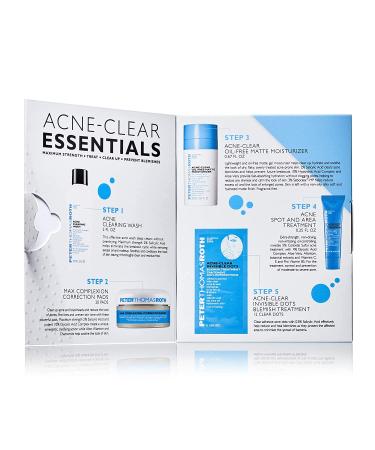 Peter Thomas Roth Acne-Clear Essentials Kit - 5-Piece Acne Treatment for Face and Skin Care - Buy Online on GoSupps.com