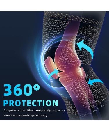 Lisiyo Knee Brace with Patella Gel Pad for Knee Pain Relief - Medium Size - Buy Online on GoSupps.com