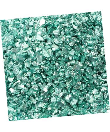 Healeved 1 Nail Gravel Accessories for Lithops Nail Accessories Crushed Decor for Nail Art Nail Art Supplies Nail Art Decors Irregular Nail Charms Diamond Drawing Charms Glass 20.00X12.00X2.00CM Green