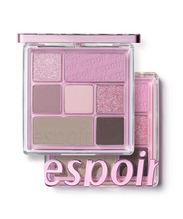Espoir Real Eye Palette 4 Mauve Me | Everyday Multi-Use Long-Lasting and Blendable 7 Colors Eyeshadow Palette for Eyeshadow Base and Cheeks Makeup | Warm  Cool  Neutrals | Korean Makeup