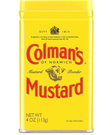 Colman's, Dry Mustard Powder, 4 oz 4 Ounce (Pack of 1)