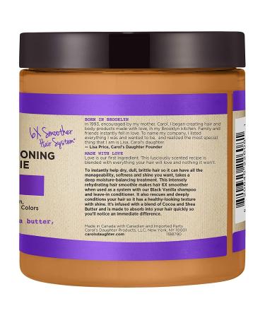 Carol's Daughter Black Vanilla Deep Moisturizing Hair Cream - 226g for Dry Dull & Brittle Hair | International Shipping Available - Buy Online on GoSupps.com