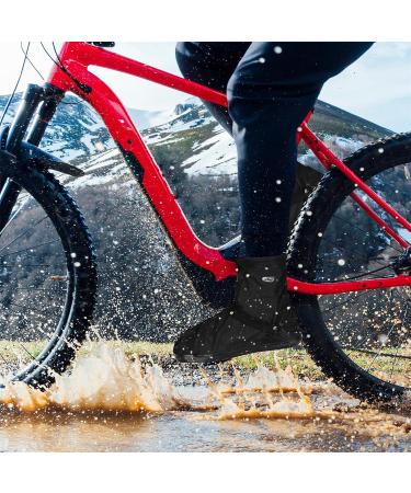 Lemon Rain Waterproof Shoes Cover for Women Men | Reusable Boot Covers with Slip-Resistant Sole | Black Galoshes | Size M (Women 5-6 Men 3-4) - Buy Online on GoSupps.com