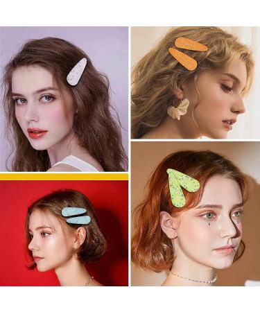 12Pcs Snap Hair Clips - Jaqakid 3 Inch Metal Barrettes in 6 Assorted Colors - No Slip Cute Solid Candy Color Hair Accessories for Girls, Women, Kids, Teens, Toddlers - Buy Online on GoSupps.com