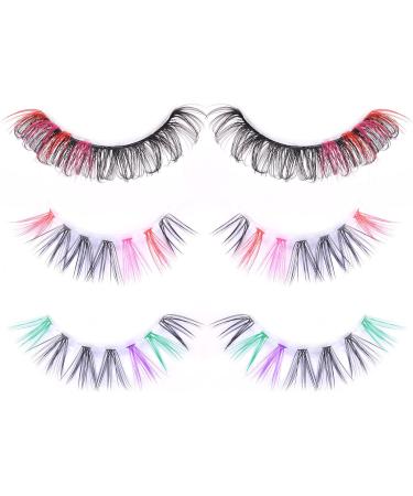 Colored Lash Clusters - DIY Volume Extensions | DD Curl 15MM | Wiwoseo - Buy Online on GoSupps.com