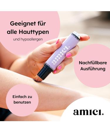 Amici Radiant Red Sun Protection Brush - Ultimate SPF Brush for Babies Children & Adults | Multi-Use Makeup Applicator - Buy Online on GoSupps.com