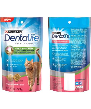 Purina Dentalife Dental Treats For Cats Bundle Savory Salmon And Tasty Chicken - Buy Online on GoSupps.com