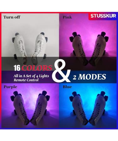 Roller Skate Lights Accessories - LED Illuminating underglow Tool for Quad, Inline, Figure Skates - Perfect Gift for Skaters - Buy Online on GoSupps.com