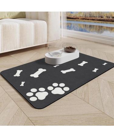 Suppal pad dogs and cats - non -slip dog bowl underlay super absorbent fast -drying lining mats for pet 60x40cm feed pad for cats pads cat bar - bone - bone - Buy Online on GoSupps.com