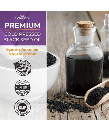 Black Seed Oil Softgel Capsules 1000mg - Liver Support Supplement with Vitamin E - Vegan Hair Skin Vitamins - Non-GMO, Gluten-Free - 120ct - Buy Online on GoSupps.com