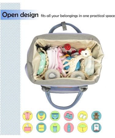 NEVEQ Babylation Wicking Pack - Large Capacity Waterproof Multi-Compartment Travel Backpack for Baby - Purple - Buy Online on GoSupps.com