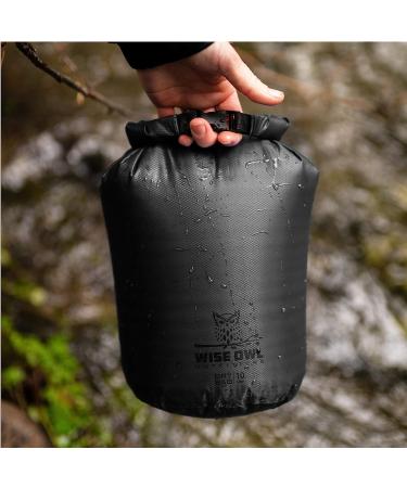Wise Owl Outfitters Waterproof Dry Bag - Fully Submersible 1pk or 3pk Ultra Lightweight Airtight Waterproof Bags - 5L  10L and 20L Sizes - Diamond Ripstop Roll Top Drybags 3 Pk - 5L  10L  20L Grey 3 - Buy Online on GoSupps.com