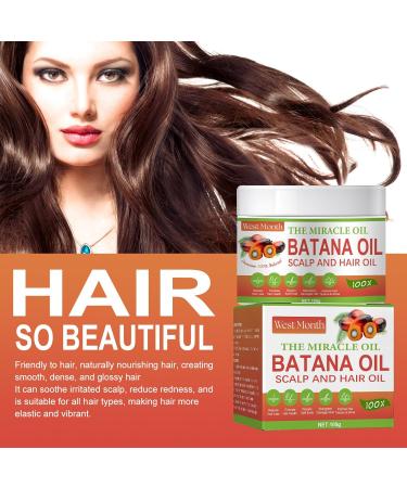 Batana Oil for Hair Growth Raw Batana Oil 100% Batana Oil Organic from Honduras Repairs and Moisturizes Dry Damaged Hair & Scalp Reduces Hair Loss Hair Mask Oil Treatment for All Hair Types (100g) - Buy Online on GoSupps.com