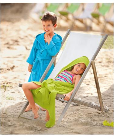 Erwin Mller Children's Hooded Towel 140x140 cm Soft & Fluffy Light Green 100% Cotton | International Shipping Available - Buy Online on GoSupps.com