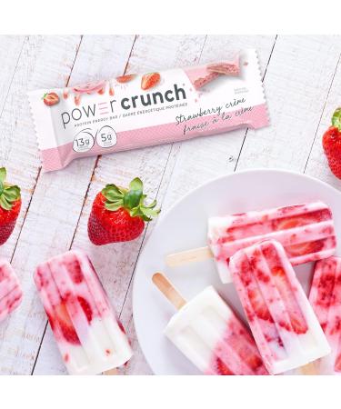 Power Crunch Protein Bar Strawberry Cr me 12 Count Pink & Protein Energy Bar Orignal French Vanilla Creme 1.4-Ounce Bar - Buy Online on GoSupps.com